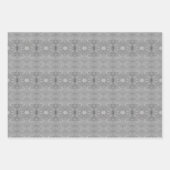 Drie Grijze Patroon Sheet Fancy Gift Wrap Inpakpapier Vel (Voorkant 2)