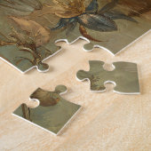 Drie grillige uilen op een tak legpuzzel (Zijkant)