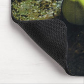 Drie Groene Apples mousepad Muismat (Hoek)