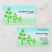 Drie Groene Bomen - Springtime Visitekaartje (Voorkant / Achterkant)
