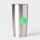 Drie Groene Klaver Drie-eenheid Geïsoleerde Drinkbeker (Rechts)