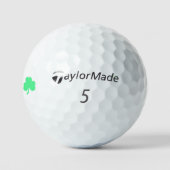 Drie Groene Klavertje Drie-eenheid Golfballen (Logo)