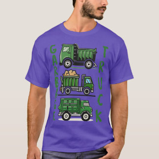 Drie Groene Vuilniswagen T-shirt