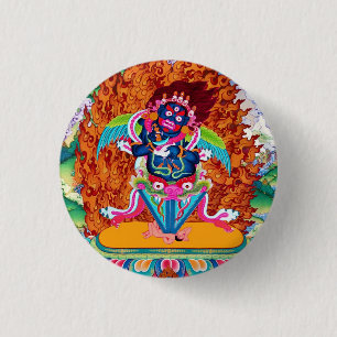 Drie grote Saints Cool oriental Dorje Phurba Ronde Button 3,2 Cm