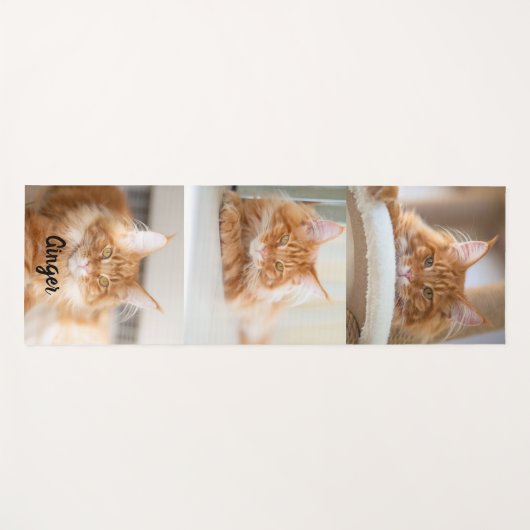 Drie grote vierkante fotocollage yogamat (Voorkant (horizontaal))