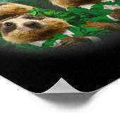 Drie Groundhog Maand 3 Groundhog Day Hoofd St Patr Poster (Hoek)