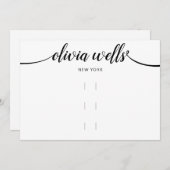 Drie Haarklemmen horizontaal 5 x 7 beeldscherm Kaart (Voorkant / Achterkant)