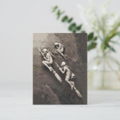  drie Halloween-heks vliegende kamers Briefkaart (Staand voorkant)
