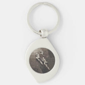  drie Halloween-heks vliegende kamers Sleutelhanger (Voorkant)