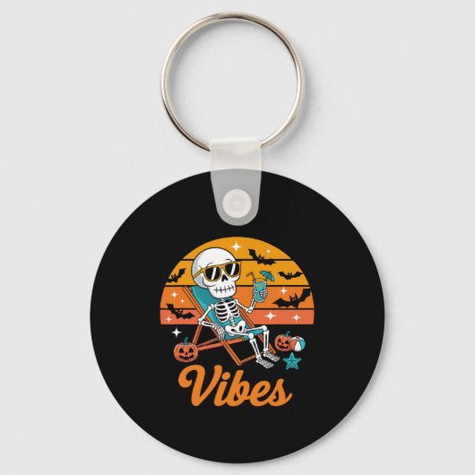 Drie Halloween Huskies als Horror Witch Mummy Zomb Sleutelhanger (Voorkant)
