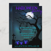 Drie Halloween pompoenen Halloween Party Kaart (Voorkant / Achterkant)