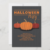 Drie Halloween Pumpkins Invitation Kaart (Voorkant)