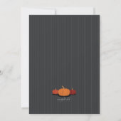 Drie Halloween Pumpkins Invitation Kaart (Achterkant)