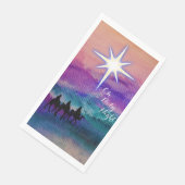 Drie handdoeken voor driekwartpapier servet (Hoek)