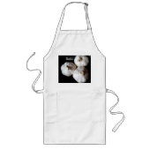 Drie handschoenen van Whole White Garlic Lang Schort (Voorkant)