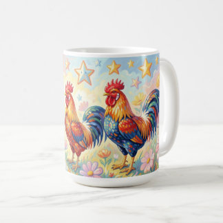 Drie hanen koffiemok