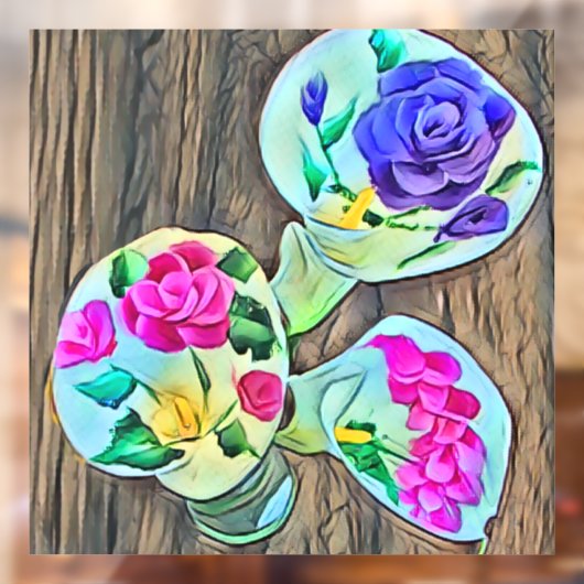 Drie Happy Lilys Raamklemmen Raamsticker (Vel 2)