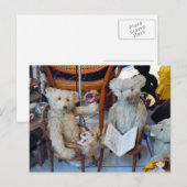 Drie Happy Teddy Bears Briefkaart (Voorkant / Achterkant)