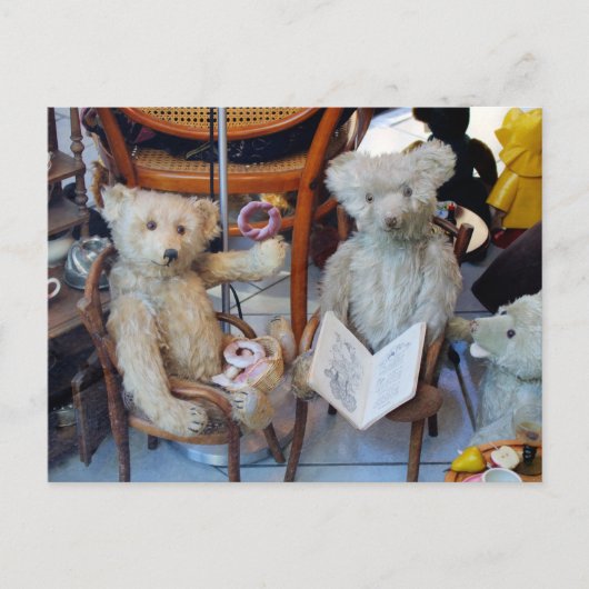 Drie Happy Teddy Bears Briefkaart (Voorkant)