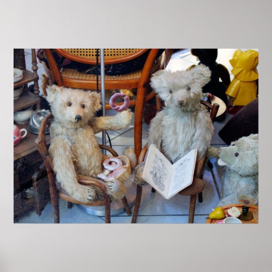 Drie Happy Teddy Bears Poster (Voorkant)