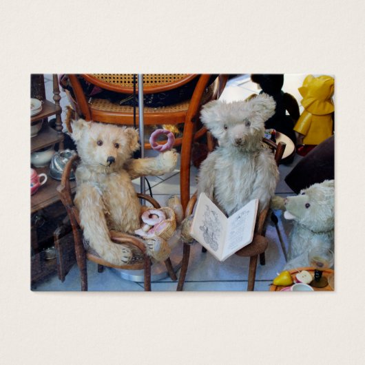 Drie Happy Teddy Bears Visitekaartjes (Voorkant)