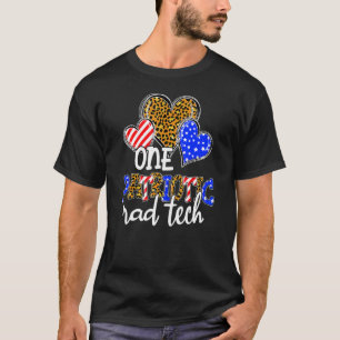Drie hart één patriottische loopbaan met technisch t-shirt