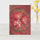 Drie hart kaart (Gele Bloem)