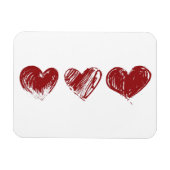 Drie hart magneet (Horizontaal)