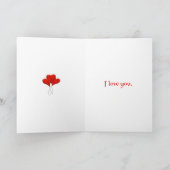 Drie Hartballonnen Valentijn illustratie Kaart (Binnen)