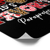 Drie harten Cupido's favoriete Paraprofessional Va Poster (Hoek)