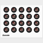 Drie harten Cupido's favoriete Paraprofessional Va Ronde Sticker (Vel)