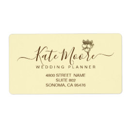 Drie harten en kroon retouradres etiket