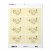 Drie Harten En Kroon Zakelijk Retouradres Etiket (Full Sheet)