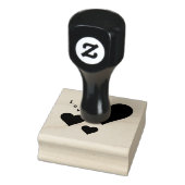 Drie harten en lief zoete Valentijns Rubberstempel (Stempel)