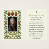 Drie harten Jezus Maria Jozef Begrafenisgebed Visitekaartje (Voorkant /achterkant)