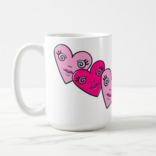 Drie harten koffiemok (Links)