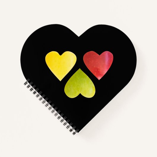 Drie harten notitieboek (Voorkant)