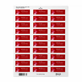 Drie harten op rode Valentijnskaarten of Galentine Etiket (Full Sheet)