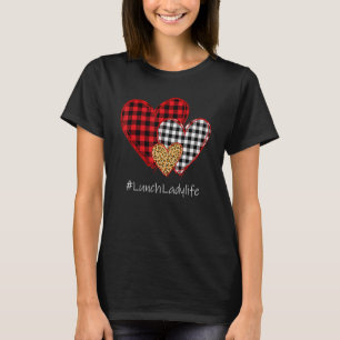 Drie Hartjes Buffalo Plaid Lunch Dame Valentijn T-shirt