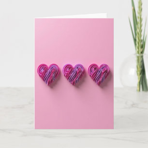Drie Hartjes Liefde Kunstkaart Kaart