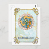 Drie hazen briefkaart (Voorkant / Achterkant)