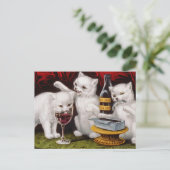 Drie heel Katjes Feestdagenkaart (Staand voorkant)