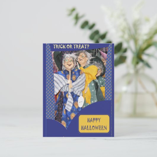 Drie heks briefkaart (Staand voorkant)