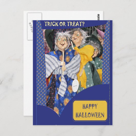 Drie heks briefkaart (Voorkant / Achterkant)