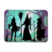 Drie heks Halloween Flexible 3"x4"-magneet Magneet (Horizontaal)