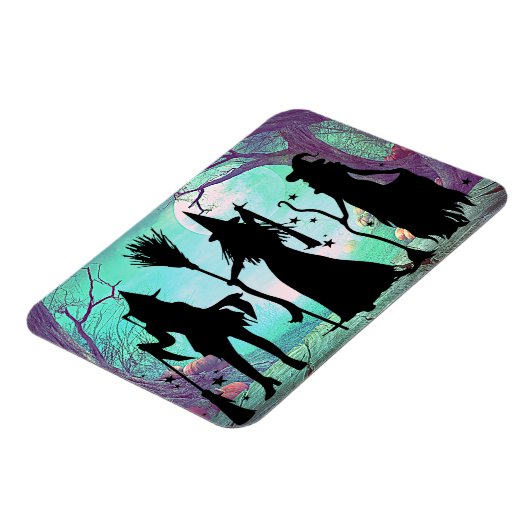 Drie heks Halloween Flexible 3"x4"-magneet Magneet (Linkerzijde)