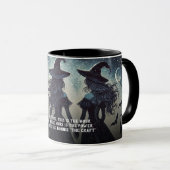 Drie Heksen bij Nacht Ster Halloween Mok (Voorkant rechts)