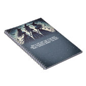 Drie heksen bij nacht sterrenhemel Halloween Grimo Notitieboek (Rechterzijde)