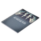 Drie heksen bij nacht sterrenhemel Halloween Grimo Notitieboek (Linkerzijde)