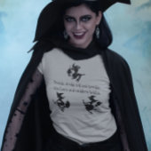 Drie Heksen Dubbele Dubbele Wervel en Trouble T-shirt